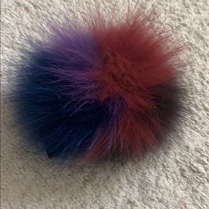 Adrienne Landau Fur Pom Pom Keychain